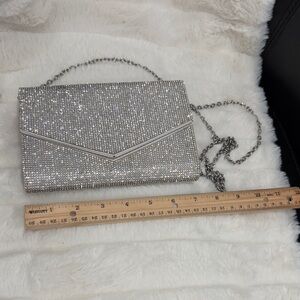 Elegant Silver Clutch Bag